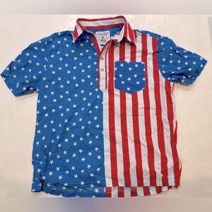 Men’s The Nutter by Chubbies American Flag Shirt Size Medium